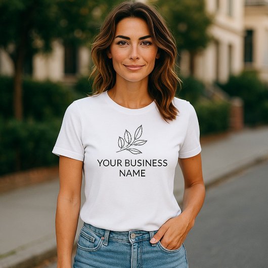 Minimalist Small Business Botanical White Tシャツ