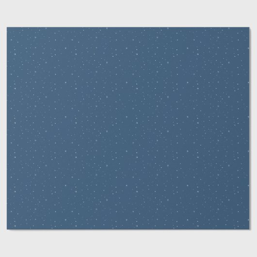 Minimalist Snow and Twinkles Holiday  ラッピングペーパー (フラット)