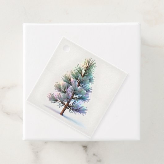 Minimalist Snowy Pine フェイバータグ (インサイチュ)