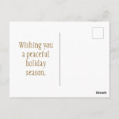 Minimalist Snowy Pine ポストカード (裏面)