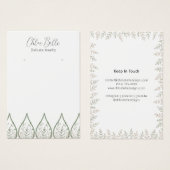 Minimalist Soft Foliage Candle Artwork (正面&裏面)