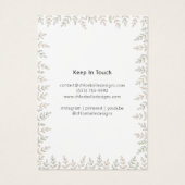 Minimalist Soft Foliage Candle Artwork (裏面)