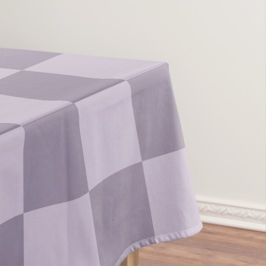 Minimalist Soft Lavender Checkerboard Pattern  テーブルクロス (インサイチュ)