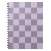 Minimalist Soft Lavender Checkerboard Pattern  ノートブック (正面)
