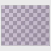 Minimalist Soft Lavender Checkerboard Pattern ラッピングペーパー (フラット)