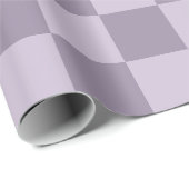 Minimalist Soft Lavender Checkerboard Pattern ラッピングペーパー (ロールコーナー)
