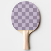 Minimalist Soft Lavender Checkerboard Pattern  卓球ラケット (裏面)