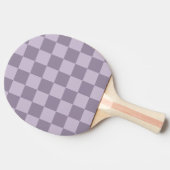 Minimalist Soft Lavender Checkerboard Pattern  卓球ラケット (横)