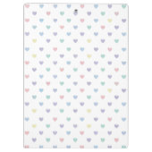Minimalist Soft Pastel Heart Pattern Personalized クリップボード (裏面)