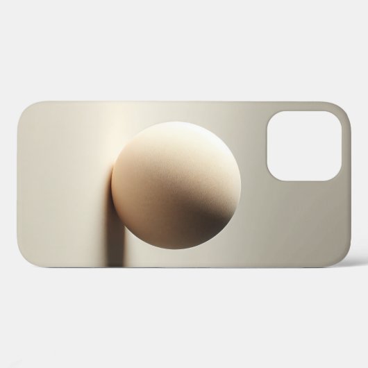 Minimalist Soft Texture Sphere - Modern Aesthetic  Case-Mate iPhoneケース (裏面 (横))