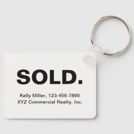 Minimalist SOLD Real Estate | Budget Marketing キーホルダー