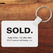 Minimalist SOLD Real Estate | Budget Marketing  キーホルダー (正面)