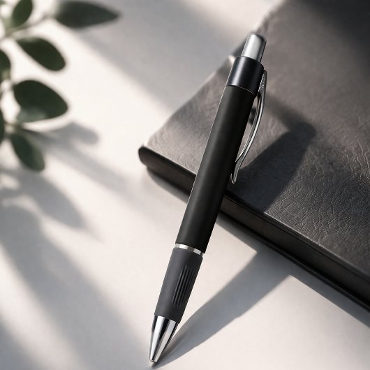 Minimalist Solid Color Pen - Black ボールペン