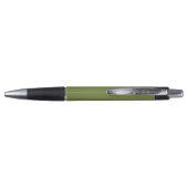 Minimalist Solid Color Pen - Olive Green ボールペン (裏面)