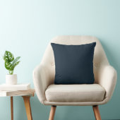 Minimalist Solid Navy Blue Coastal Accent Decor クッション (椅子)