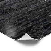 Minimalist Solitary Tree Landscape | Black & White ポスター (コーナー)