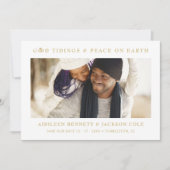 Minimalist Sophisticated Photo Wedding Holidays  セーブザデート (正面)