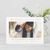 Minimalist Sophisticated Photo Wedding Holidays  セーブザデート (スタンド正面)