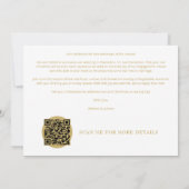 Minimalist Sophisticated Photo Wedding Holidays  セーブザデート (裏面)