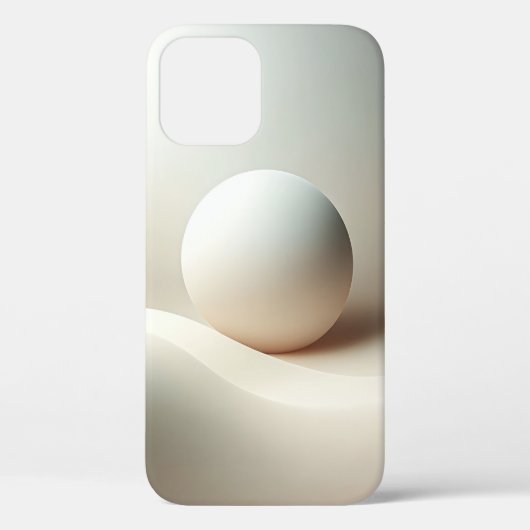 Minimalist Spherical Serenity Phone Case Creamy  Case-Mate iPhoneケース (裏面)