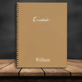 Minimalist Spiral Notebook – “Essentials” ノートブック