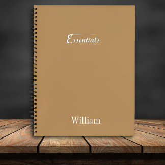 Minimalist Spiral Notebook – “Essentials” ノートブック