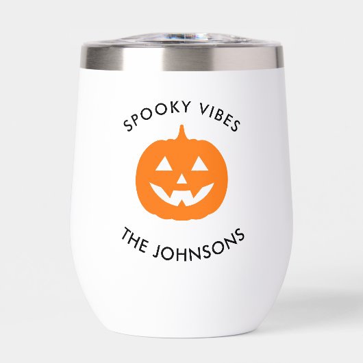 Minimalist Spooky Vibes – Personalized Halloween  (正面)