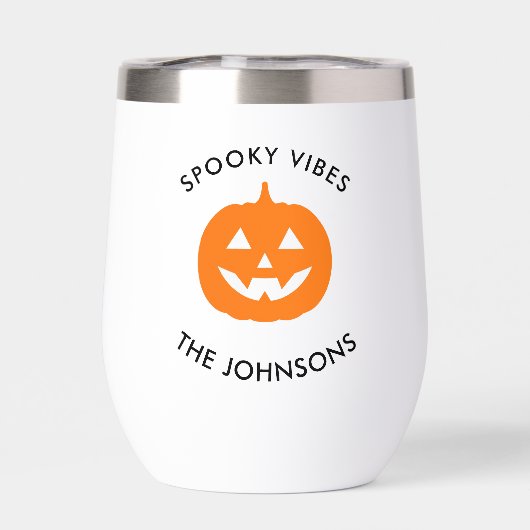 Minimalist Spooky Vibes – Personalized Halloween  (背面)