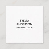 Minimalist Square Business Card with QR Code  スクエア名刺 (正面)