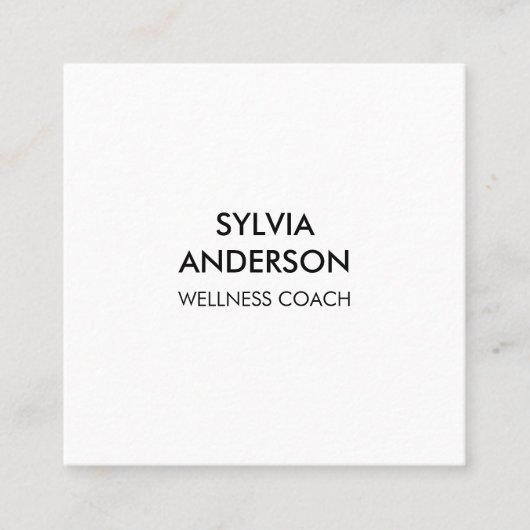 Minimalist Square Business Card with QR Code  スクエア名刺 (正面)