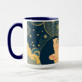 Minimalist Starry Night Dreamer マグカップ (左)