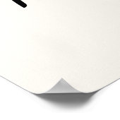 Minimalist Stay Calm & Stay White ポスター (角)