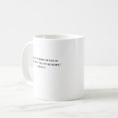 Minimalist Stoic Quote Seneca Mug コーヒーマグカップ (正面左)