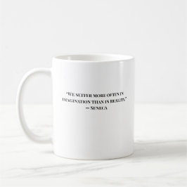 Minimalist Stoic Quote Seneca Mug コーヒーマグカップ