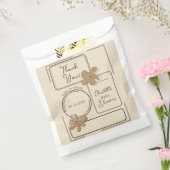 Minimalist Style Flower Notes Baby Shower フェイバーバッグ (封をした状態)