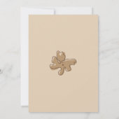 Minimalist Style Flower Notes Baby Shower 招待状 (裏面)