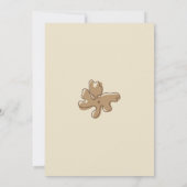Minimalist Style Flower Notes Baby Shower 招待状 (裏面)