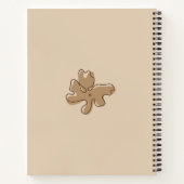 Minimalist Style Flower Notes Background ノートブック (裏面)