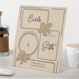 Minimalist Style Flower Notes Cards & Gifts 台座サイン