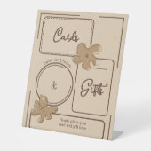 Minimalist Style Flower Notes Cards & Gifts 台座サイン (正面)