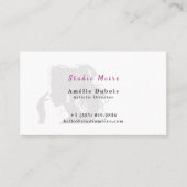 Minimalist Subtle Luxury Salon QR Code 名刺 (正面)
