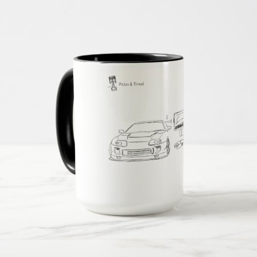 Minimalist Supra Mug | Piston & Thread マグカップ (正面左)