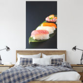 Minimalist Sushi Elegance - Japanese Canvas Art キャンバスプリント (インサイチュ (寝室))