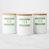 Minimalist TEA Label for Containers フードラベル (ボトル)