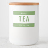 Minimalist TEA Label for Containers フードラベル (正面)