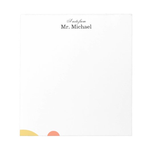 Minimalist Teacher Notepad ノートパッド (正面)