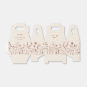 Minimalist terracotta floral thank you wedding  フェイバーボックス (折り畳みなし)