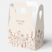Minimalist terracotta floral thank you wedding  フェイバーボックス (オープン)