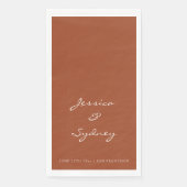 Minimalist Terracotta Script Wedding Custom (正面)