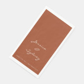 Minimalist Terracotta Script Wedding Custom (コーナー)
